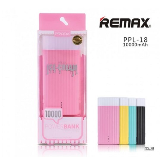 Внешнее ЗУ Power Bank REMAX Proda Ice Cream 10000mAh PPL-18 розовое