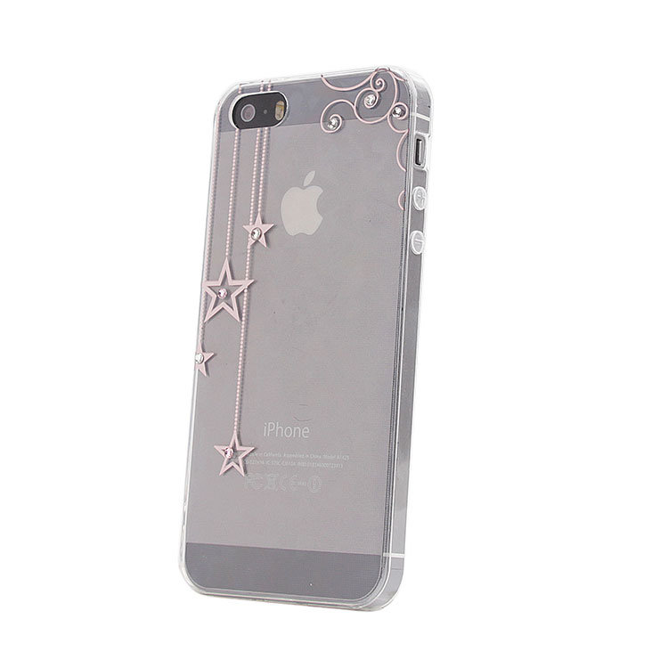 Накладка силиконовая со стразами IPhone 5 (008)