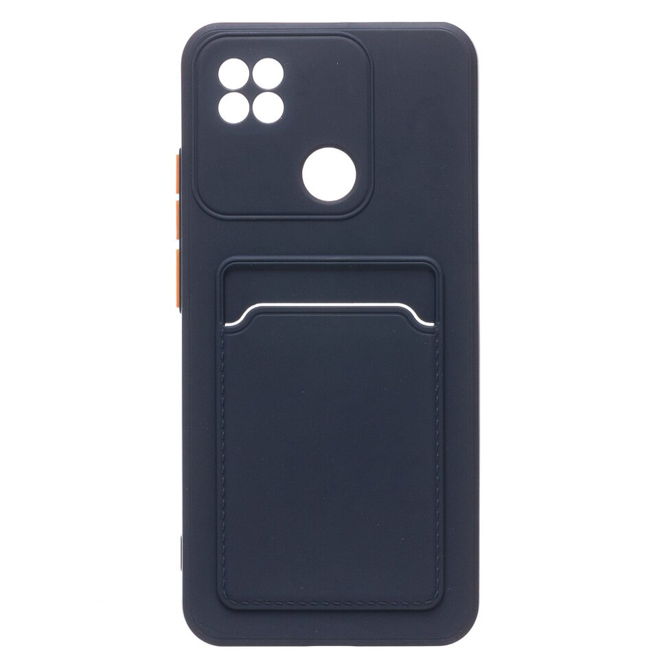 Накладка SC315 Xiaomi Redmi 10A с визитницей (dark blue)