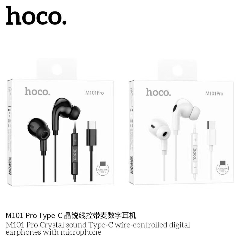 Гарнитура HOCO M101 Pro Crystal for Type-C, черная