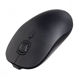 Мышь беспроводная Perfeo SIMPLE, 4 кнопки, DPI 800-1200, черная