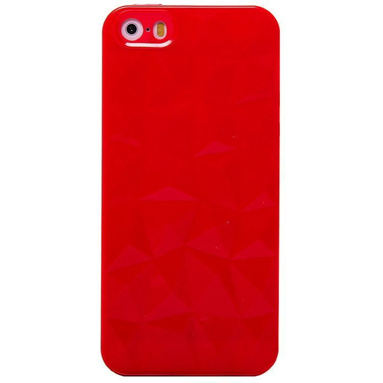 Накладка SC072 Призма глянцевая iPhone 5 красная