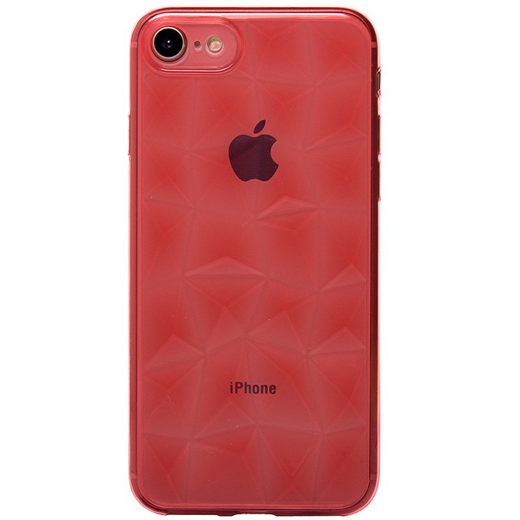 Накладка SC073 Призма прозрачная iPhone 7 красная
