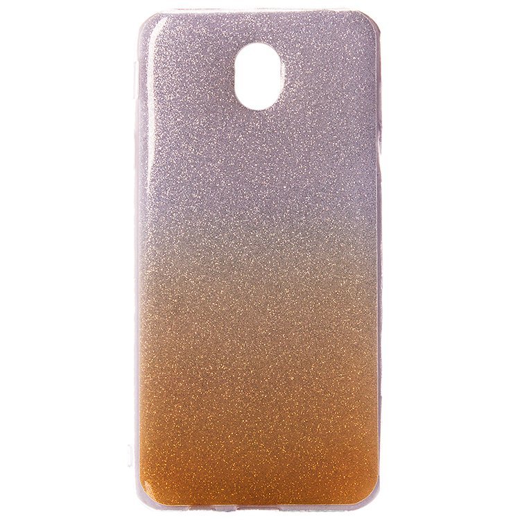 Накладка силиконовая Glamour Samsung J730 Galaxy J7 2017 gold/silver
