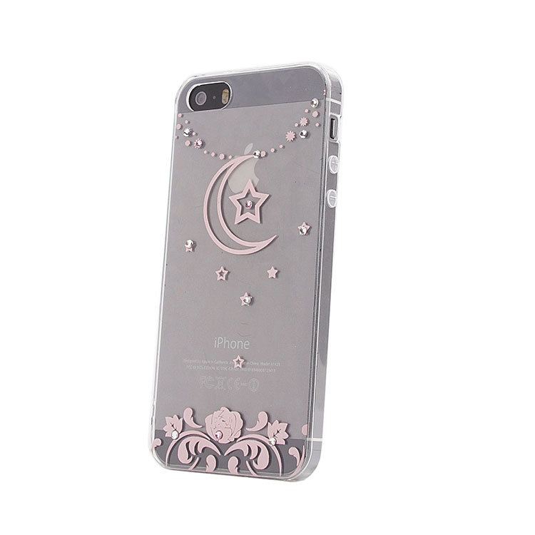 Накладка силиконовая со стразами IPhone 5 (009)