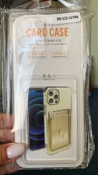 Накладка прозрачная с визитницей Samsung Galaxy S22 Ultra