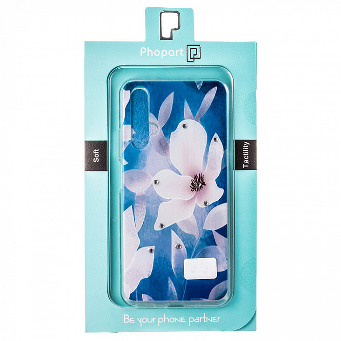 Накладка Phopart Huawei Honor 20s/20 Lite (RU)/P30 Lite со стразами Цветы №6759