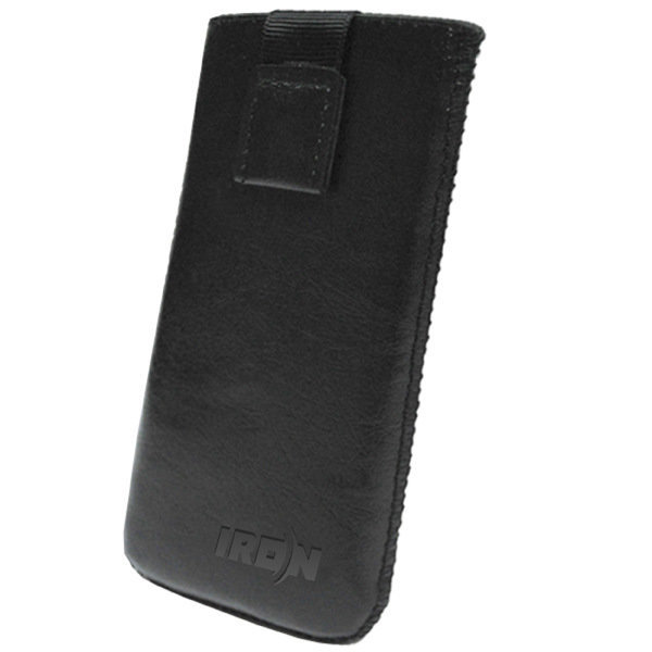 Пенал-автомат IRON Selection кожзам черный с язычком-магнитом Samsung J106 Galaxy J1 Mini Prime