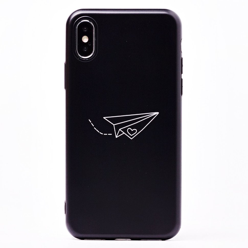 Накладка SC174 iPhone X/XS (010) темно-серый