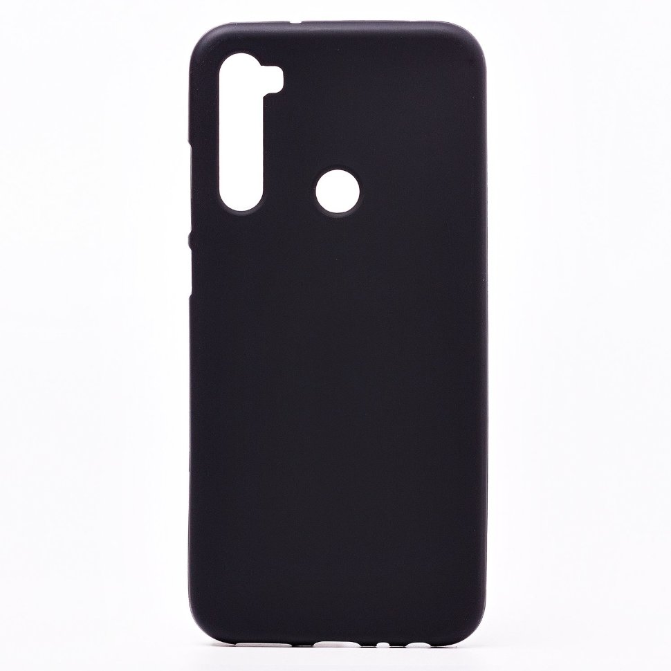 Накладка с глянцевым ободком МАТОВАЯ Xiaomi Redmi Note 8T черная