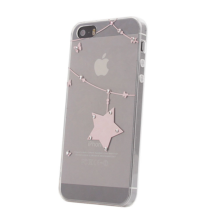 Накладка силиконовая со стразами IPhone 5 (010)
