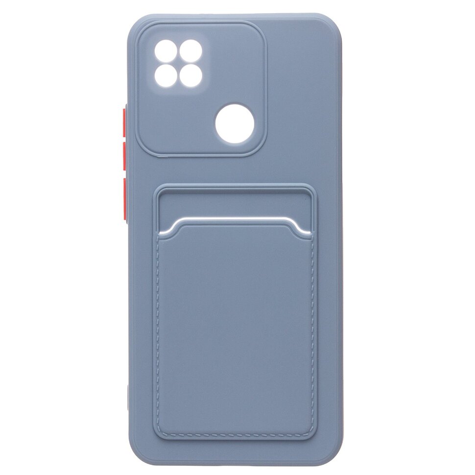 Накладка SC315 Xiaomi Redmi 10A с визитницей (grey)