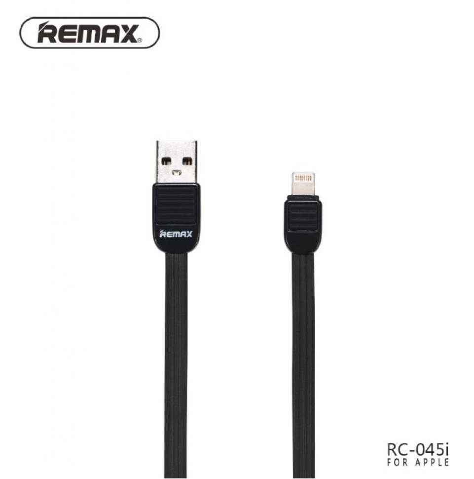 USB кабель на iPhone 5 REMAX Puff RC-045i черный