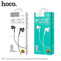 Гарнитура HOCO M47 Canorous Wire Control Earphone with Mic черная*