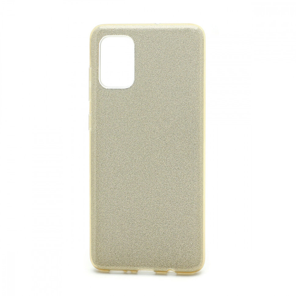 Накладка SC097 БЛЕСТКИ 3в1 Samsung A715 Galaxy A71 (gold)
