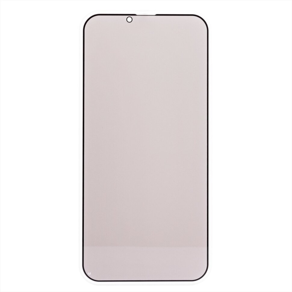 Стекло ПРИВАТ антишпион 2,5D "Full glue" с рамкой для Realme C51/C53/Note 50 черное, тех.упаковка