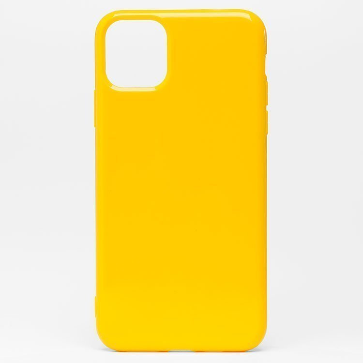 Накладка SC158 iPhone 11 Pro Max Глянец желтая