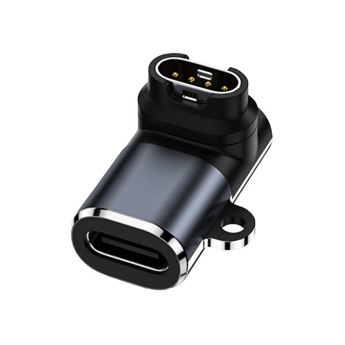 Адаптер WALKER WA-067 Type-C для Garmin, угловой, черный