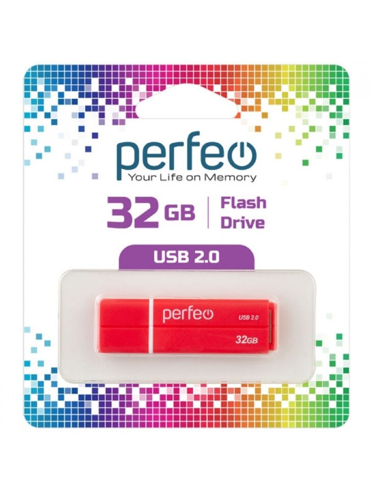 Perfeo USB 32GB C01G2 Red*