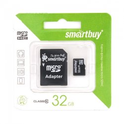 SmartBuy microSD 32GB High-Capacity (Class 10) с адаптером