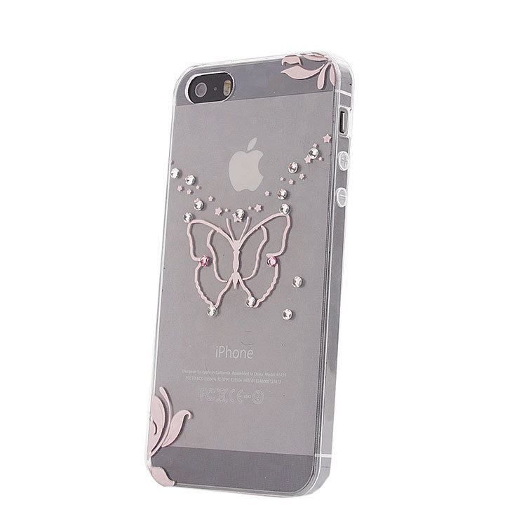 Накладка силиконовая со стразами IPhone 5 (011)