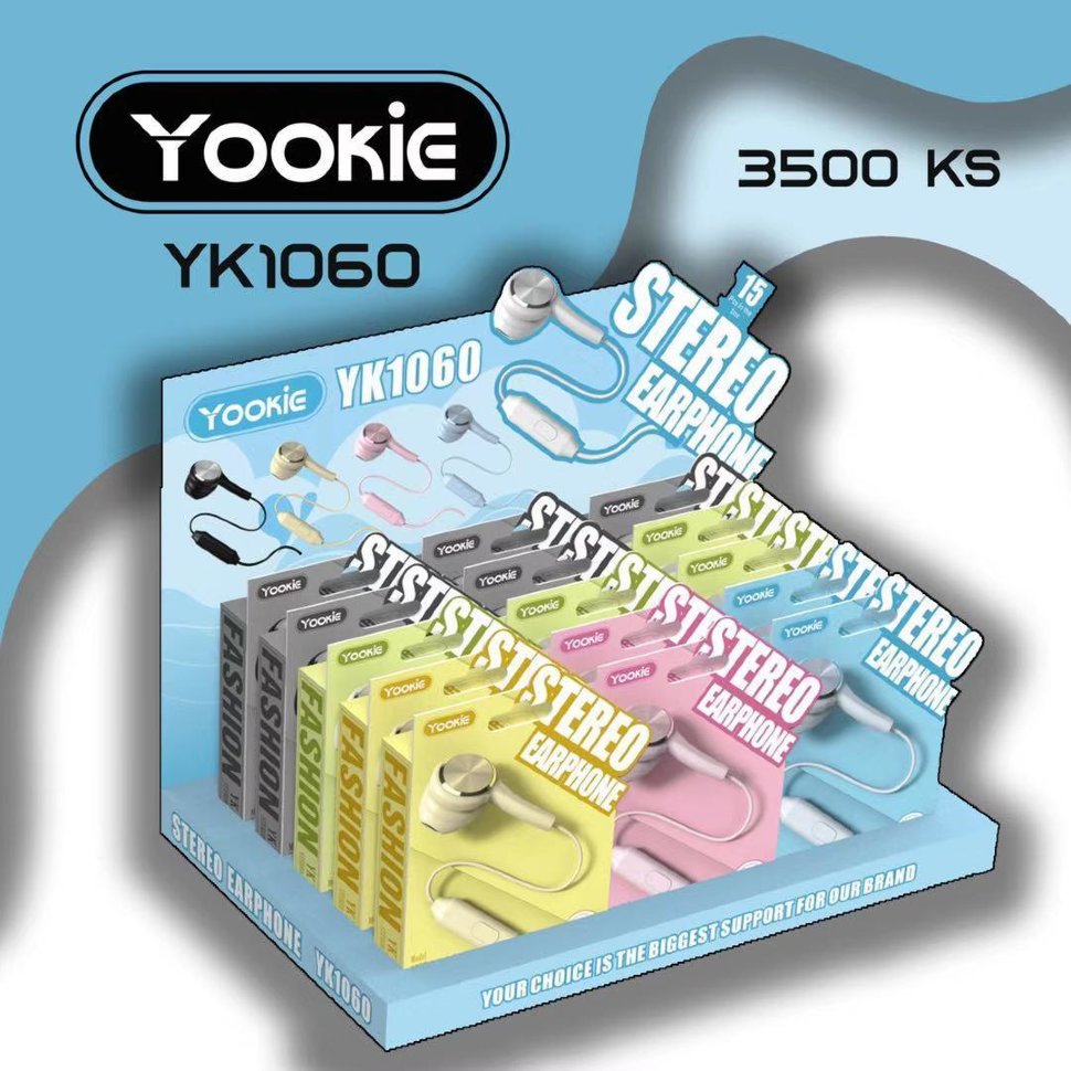 Гарнитура Yookie YK1060, серая