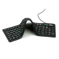 Клавиатура гибкая силиконовая Dialog Flex KFX-03U черная
