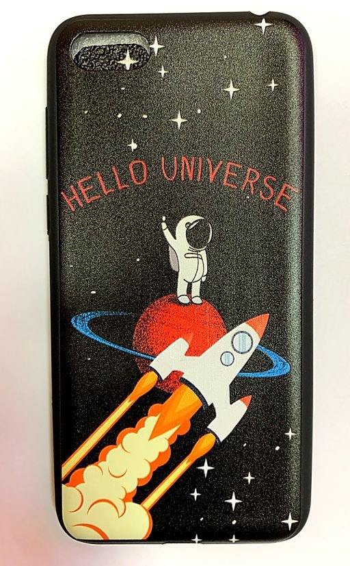 Накладка Темная сторона Xiaomi Redmi Note 7 Космонавт и ракета