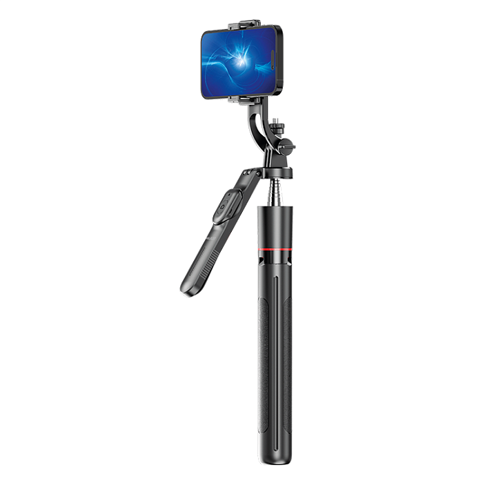 Монопод-трипод для селфи WALKER WTR-37 Bluetooth, пульт съемный, 170 см, black