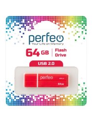 Perfeo USB 64GB C01G2 Red