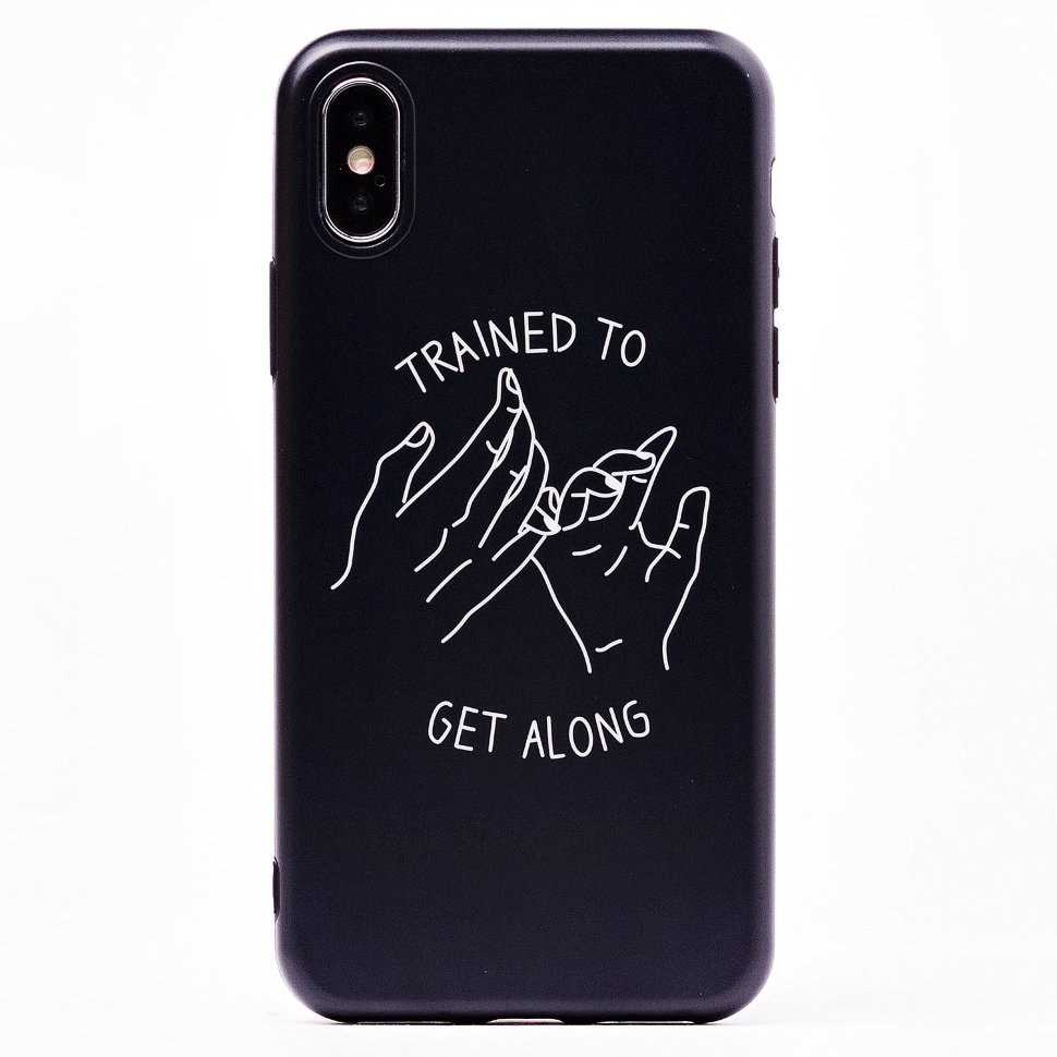 Накладка SC174 iPhone X/XS (013) серебряный