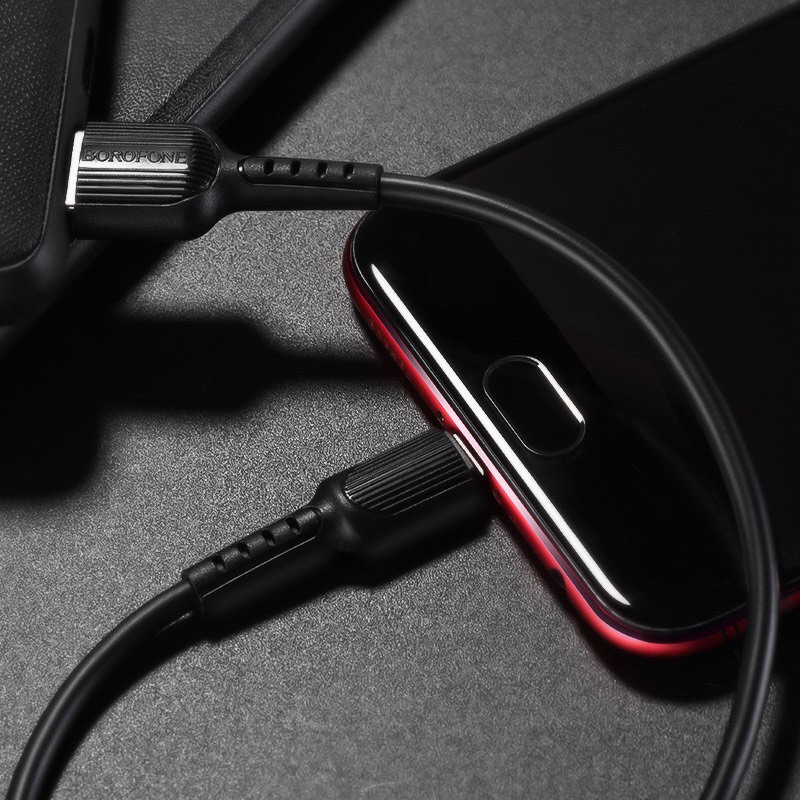 Кабель USB - MicroUSB Borofone BX16 Easy 1M черный