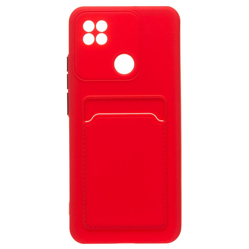 Накладка SC315 Xiaomi Redmi 10A с визитницей (red)