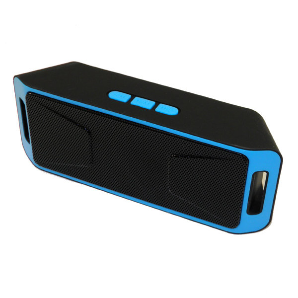 Колонка Bluetooth H-988 (TF+USB+FM) черно-синяя