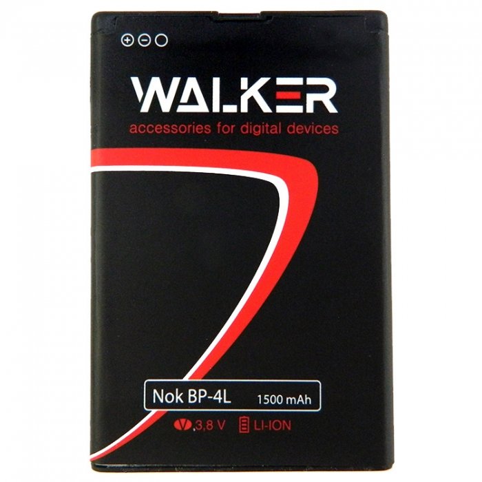 АКБ WALKER Nokia BP-4L E71/N97 1500mAh