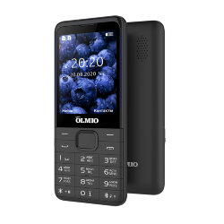 Мобильный телефон Olmio E29 black (2 Sim, microSD, Bluetooth, FM, 1900 mAh, Фонарик, Камера)