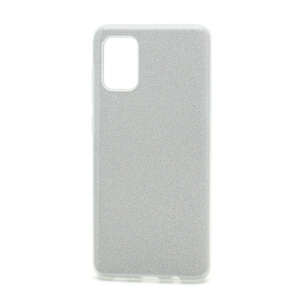 Накладка SC097 БЛЕСТКИ 3в1 Samsung A715 Galaxy A71 (silver)