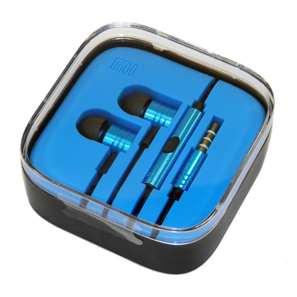 Гарнитура MP3 Xiaomi Mi ткань металл голубая