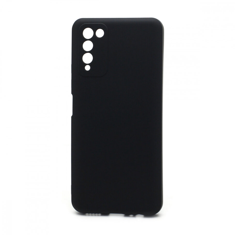 Накладка Silicone case NEW для Huawei Honor 10X Lite, черная