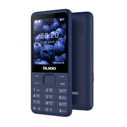 Мобильный телефон Olmio E29 blue (2 Sim, microSD, Bluetooth, FM, 1900 mAh, Фонарик, Камера)