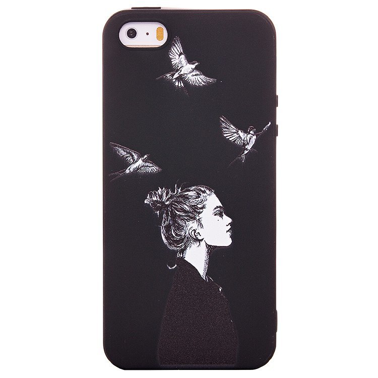 Накладка SC089 С рисунком iPhone 7 Plus/8 Plus (007) черная