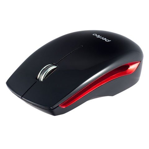 Мышь беспроводная Perfeo FASHION PF-7061-WOP-B черно-красная
