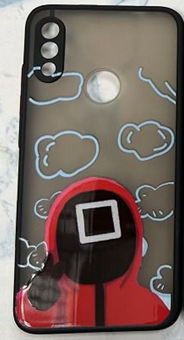 Накладка PC041 Игра в Кальмара Xiaomi Redmi 9 (black)