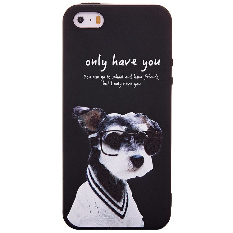 Накладка SC089 С рисунком iPhone 7 Plus/8 Plus (008) черная