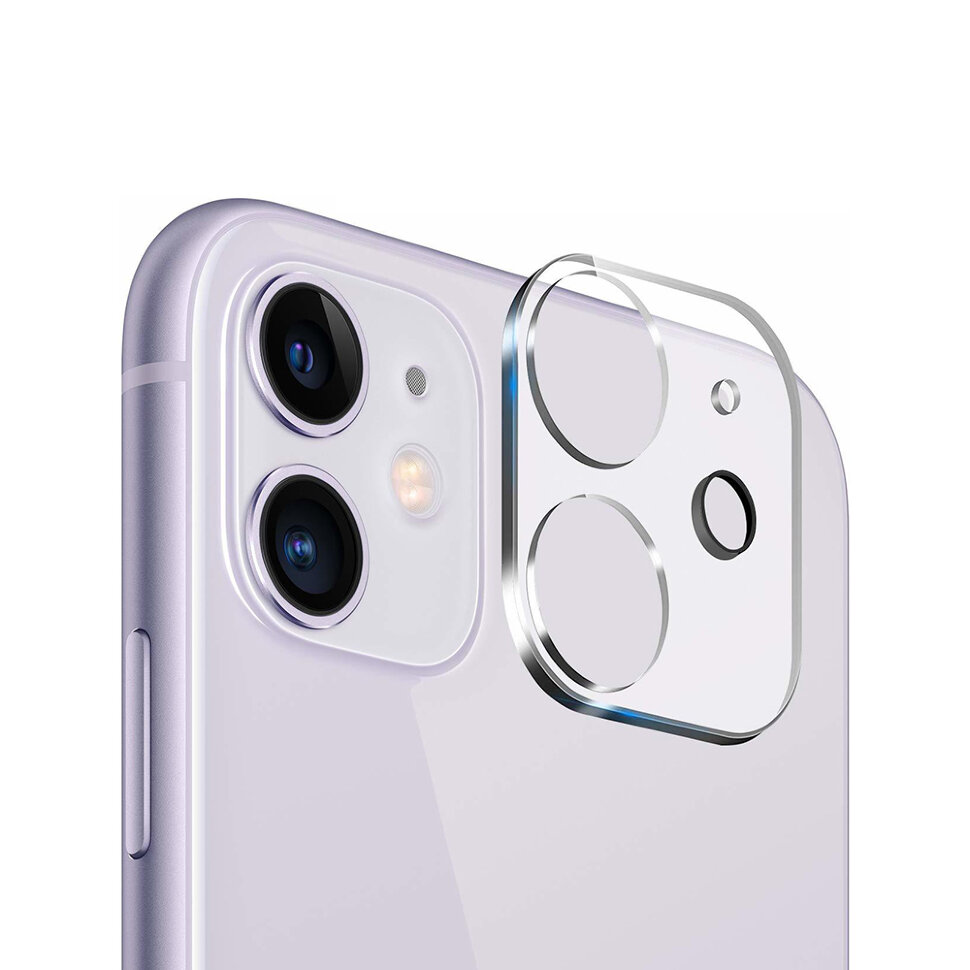 Стекло для камеры для Apple iPhone 12 с фокусировкой вспышки, Glass Pro, тех.упаковка