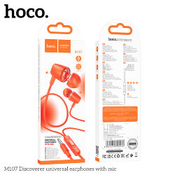 Гарнитура HOCO M107 Discoverer, оранжевая