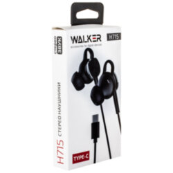 Гарнитура MP3 WALKER H715, TYPE-C, черная