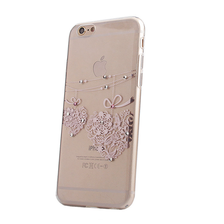Накладка силиконовая со стразами IPhone 6 (005)