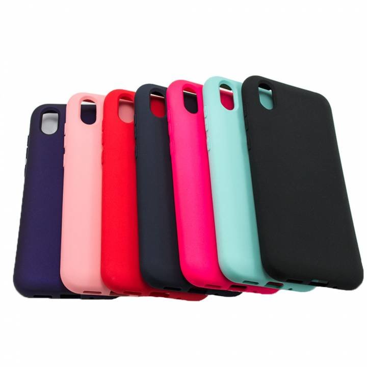 Накладка Silicone case LITE для Samsung A115 Galaxy A11, черная, тех.пак.