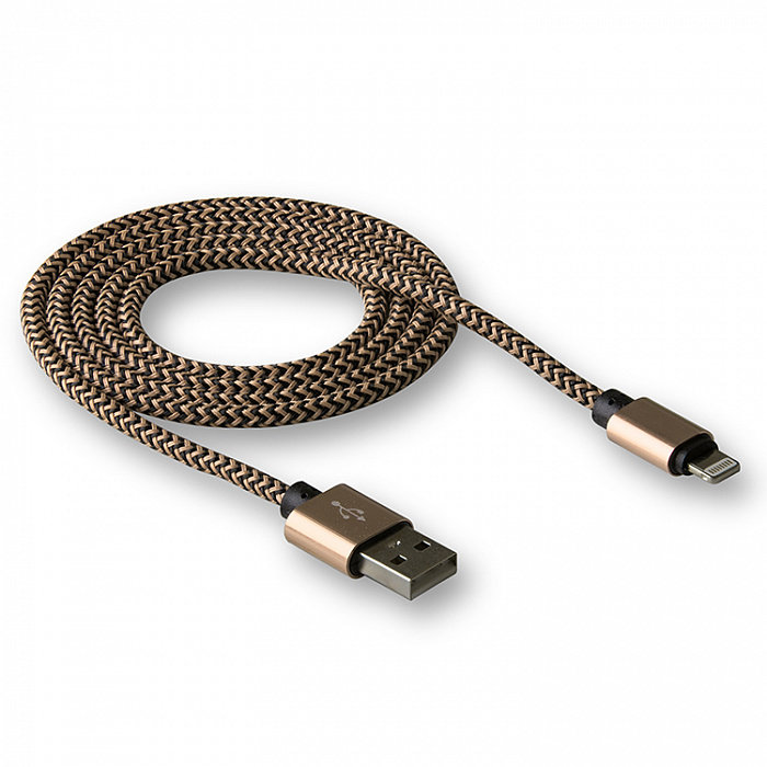 USB кабель на iPhone 5 WALKER C520 золото